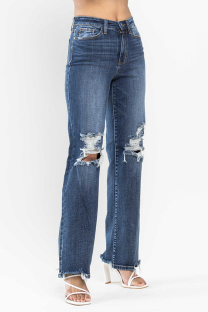 Knee Distressed Judy Blue Denim