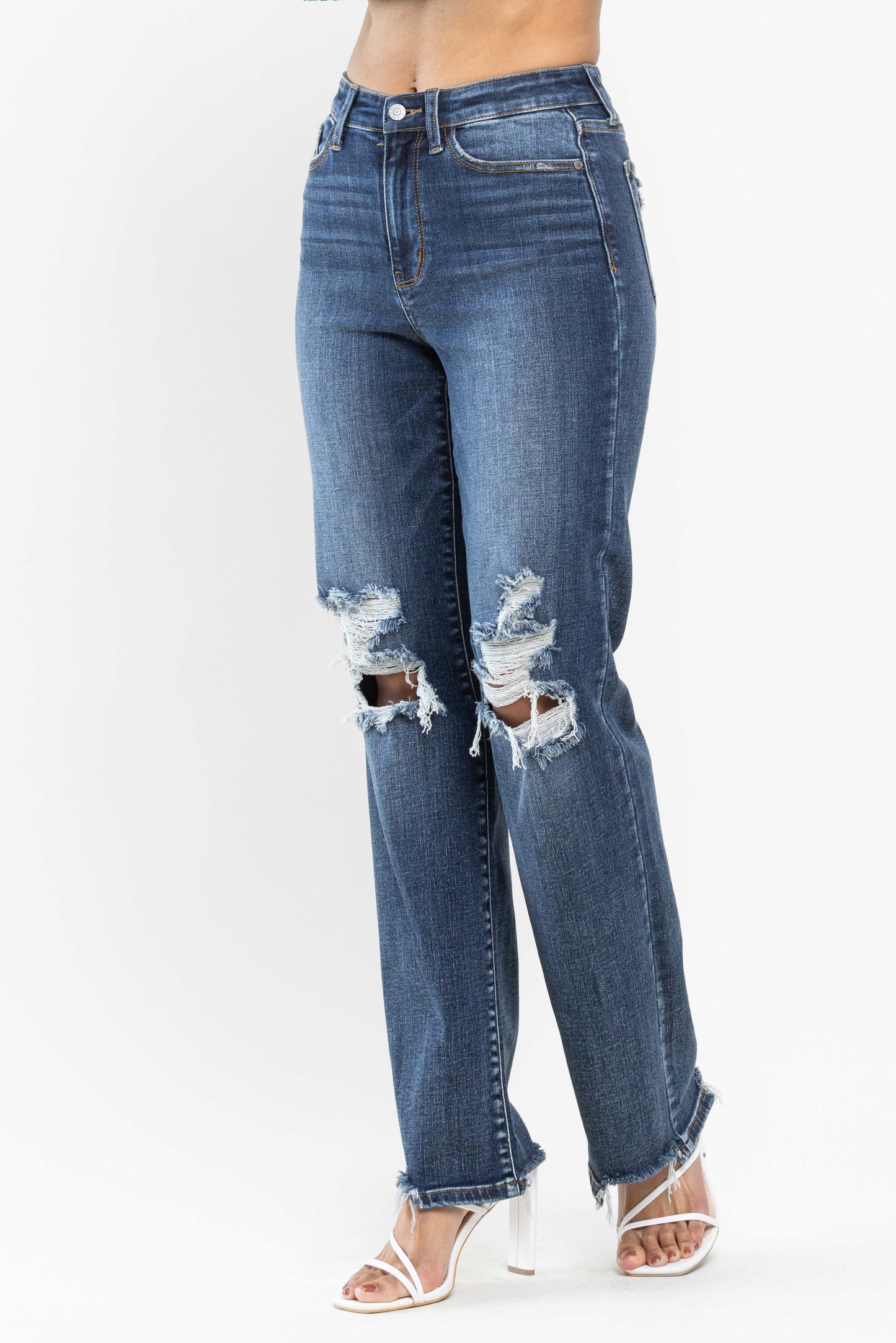 Knee Distressed Judy Blue Denim