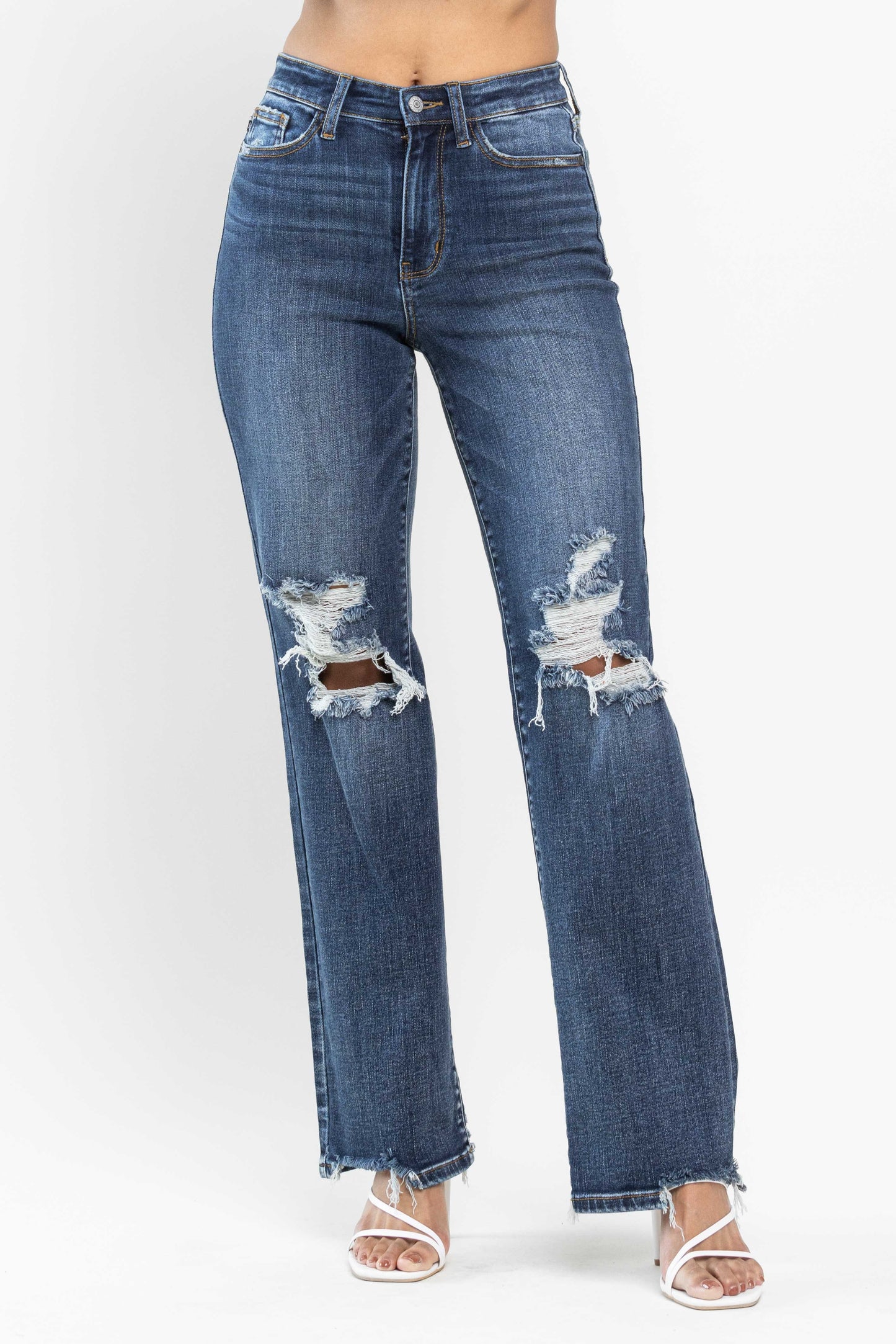 Knee Distressed Judy Blue Denim