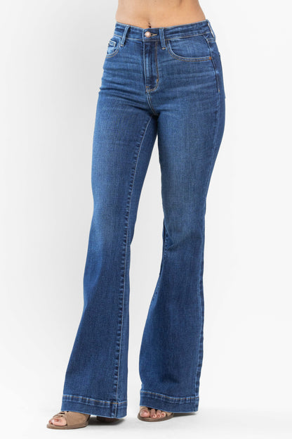 Judy Blue High Waisted Flare Stretch Denim Regular Length