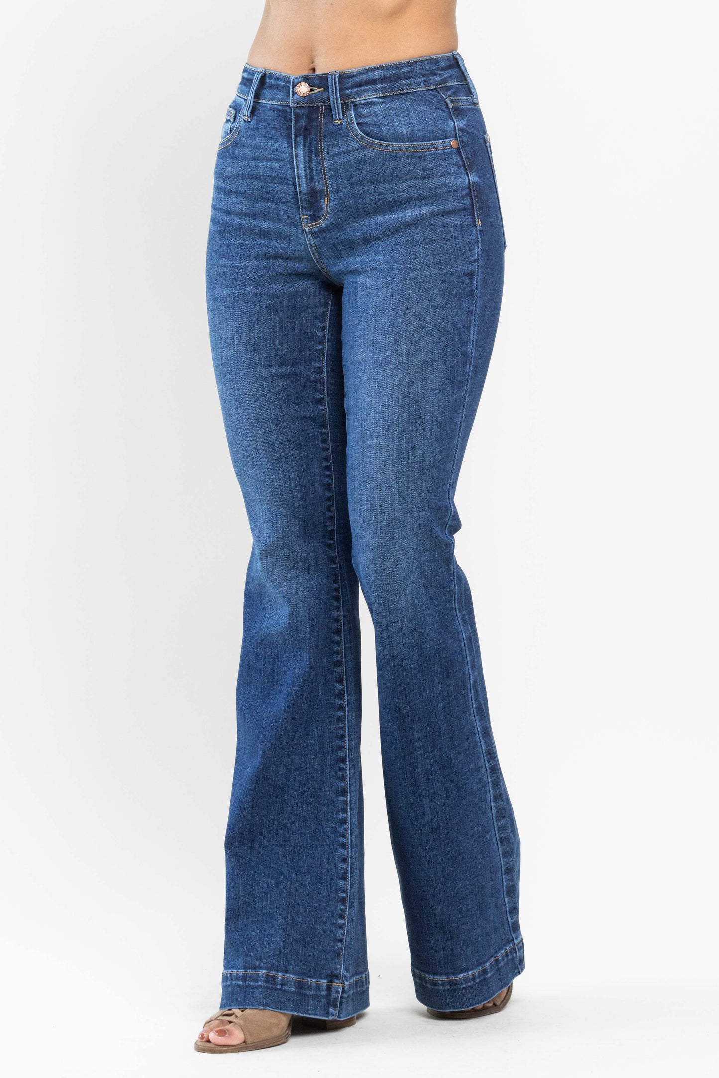 Judy Blue High Waisted Flare Stretch Denim Regular Length