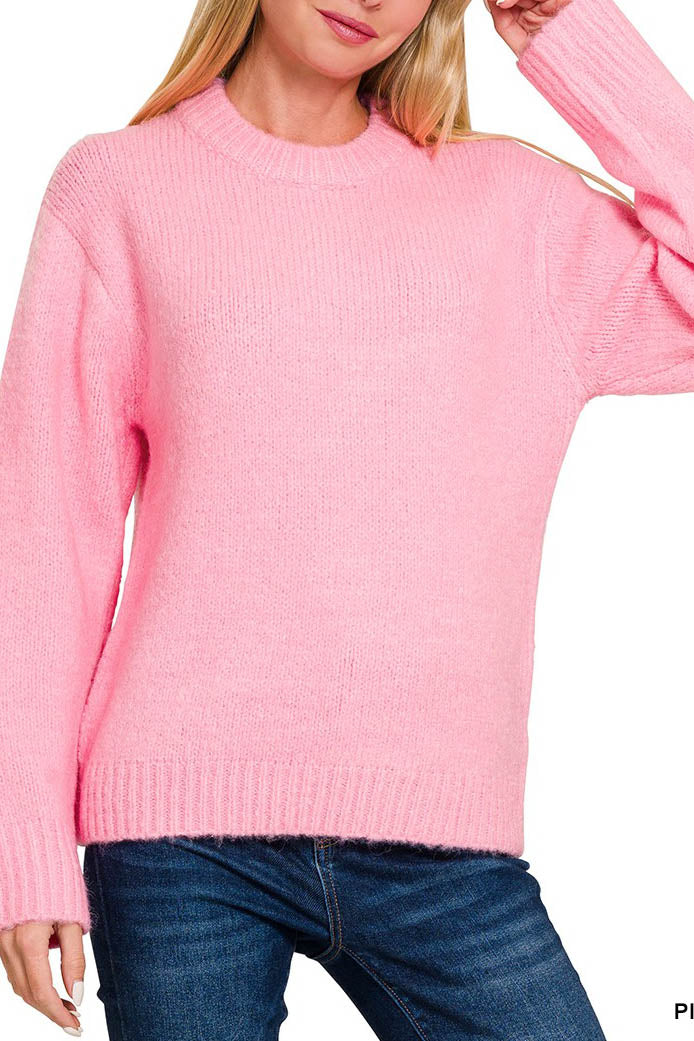 Soft Brushed Sweater Tops