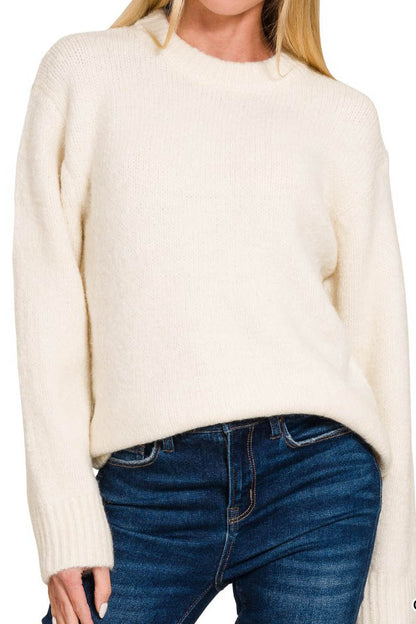 Soft Brushed Sweater Tops