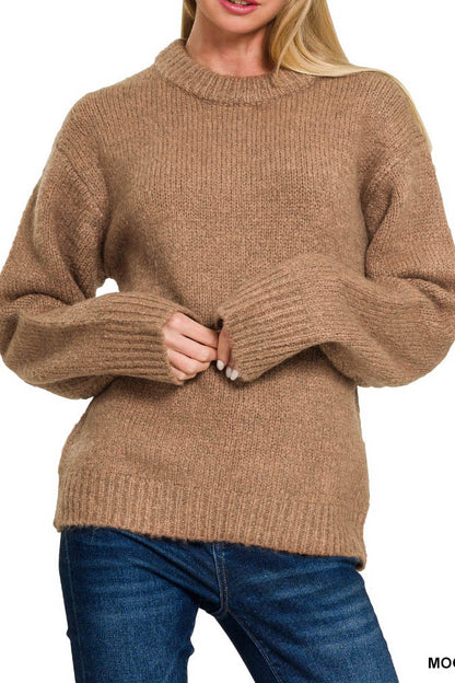 Soft Brushed Sweater Tops